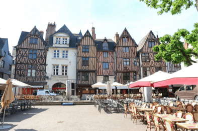 Façade des maisons de Tours