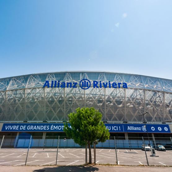 Vue extérieure de l'Allianz Riviera de Nice