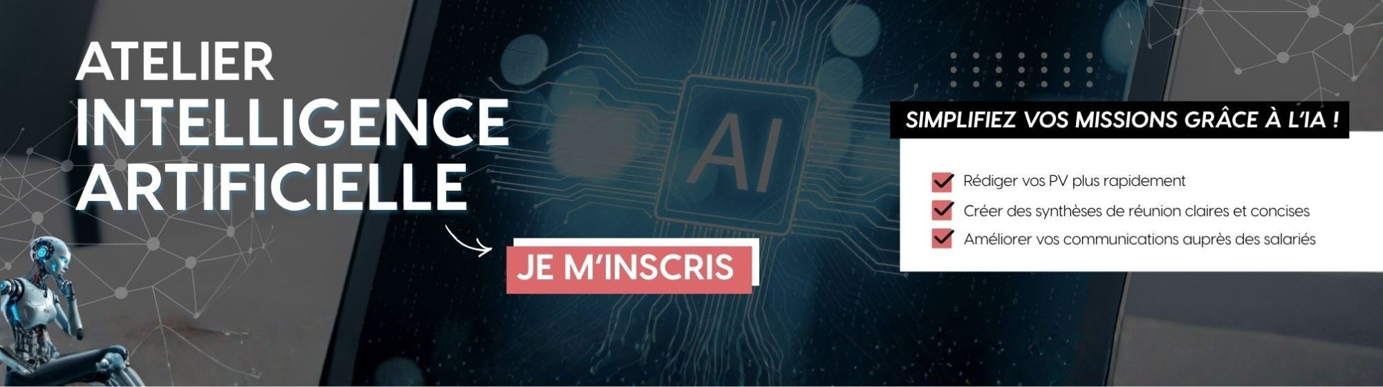 Atelier intelligence artificielle pour simplifier les missions professionnelles