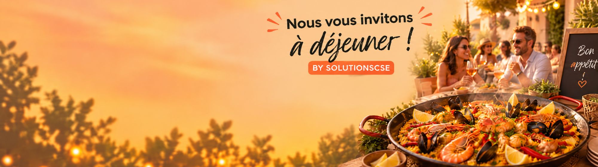 Invitation à déjeuner autour d’une paëlla sur le salon SolutionsCSE