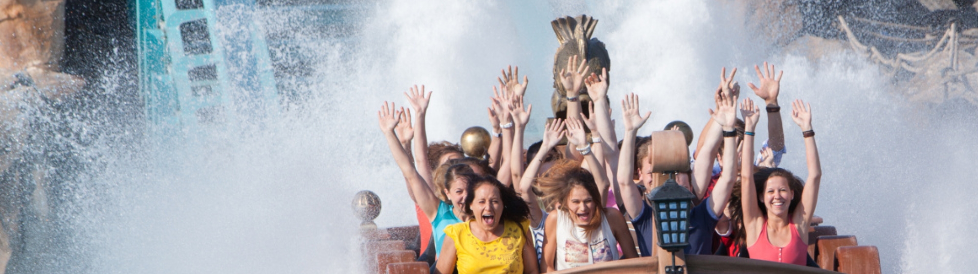 Des personnes sous l'eau à Europa-Park