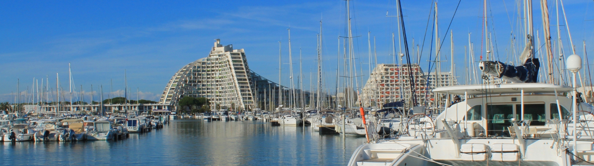 Vue du port de La Grande Motte