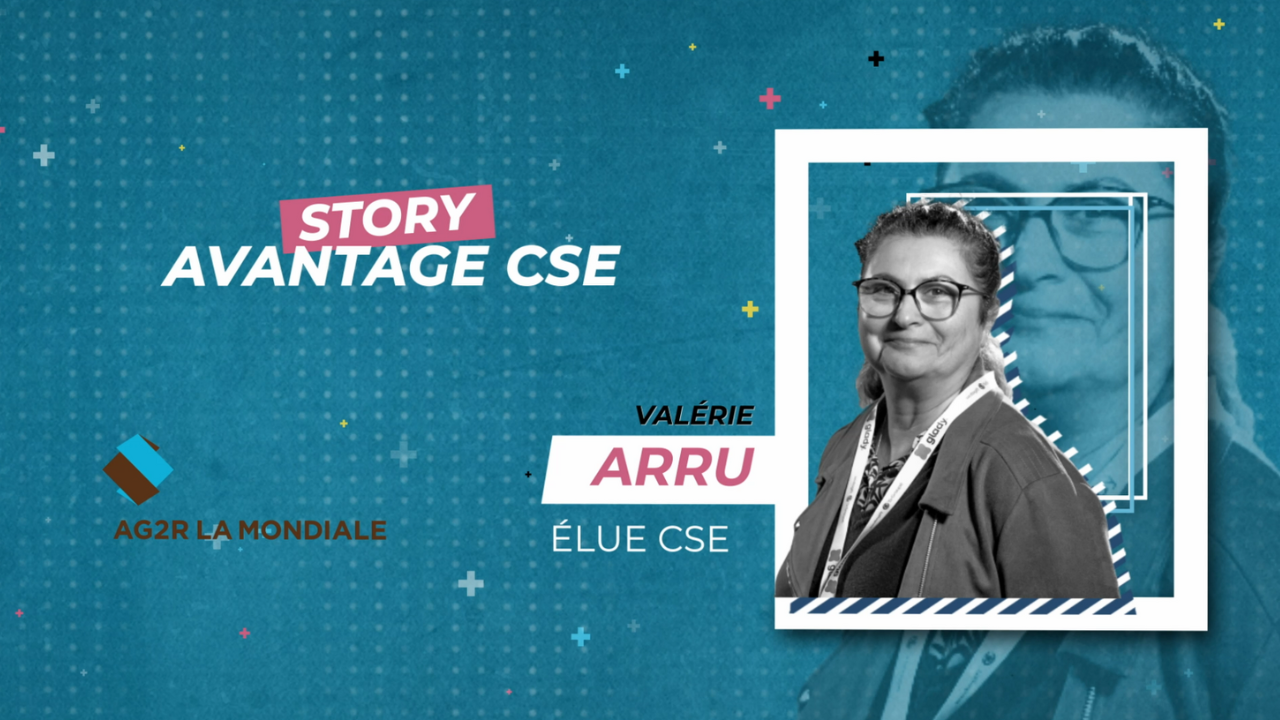 Infographie sur l'interview de Valérie Arro, élue CSE d'AG2R La Mondiale
