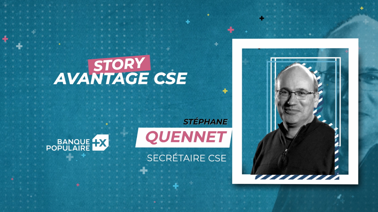 Infographie sur l'interview de Stéphane Quenet, secrétaire CSE de la Banque Populaire