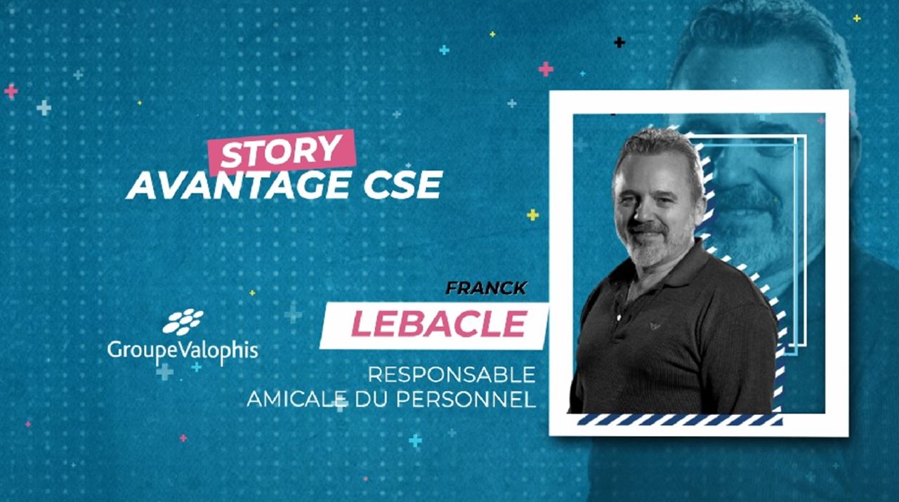 Infographie sur l'interview de Franck Lebacle, responsable amicale du personnel du Groupe Valophis