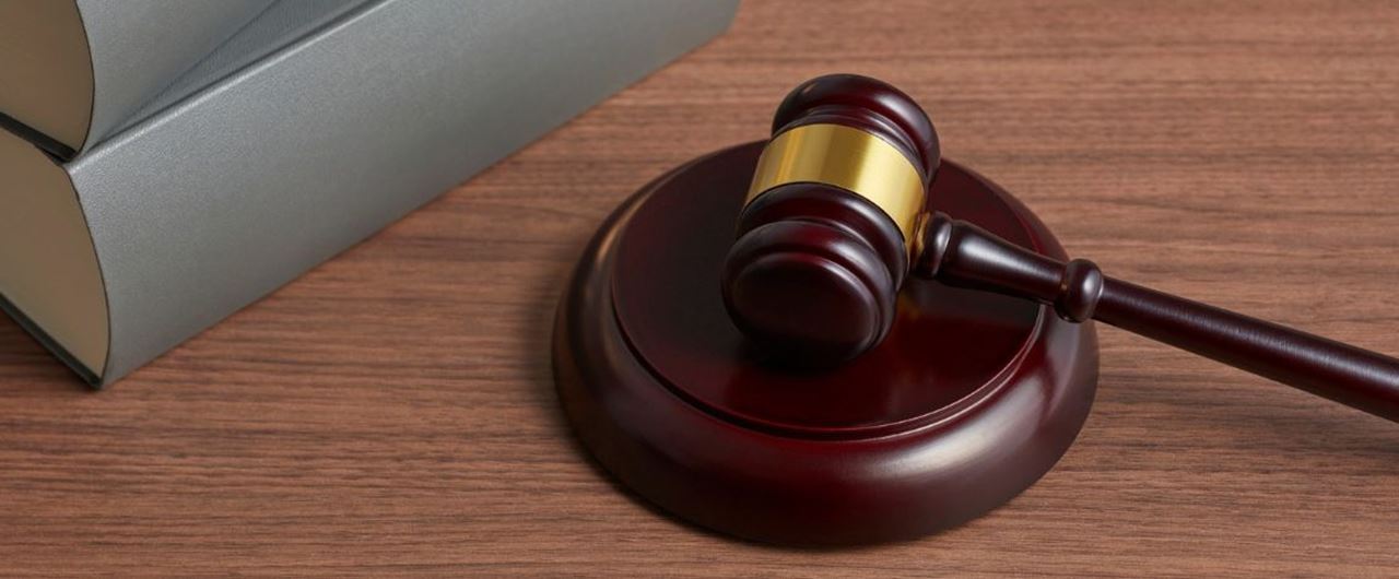 Maillet posé sur une table à côté de livres