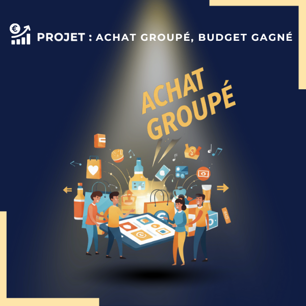 Projet Achat Groupe SolutionsCSE Personnages qui discutent d'un projet