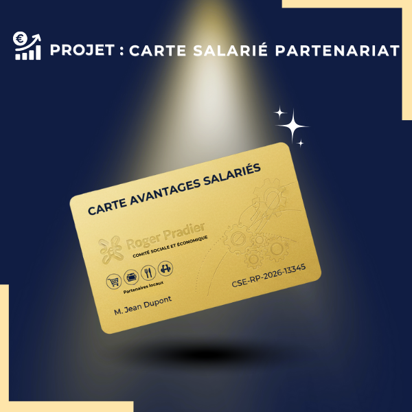 Projet Carte Partenariat SolutionsCSE Une carte de credit dorée