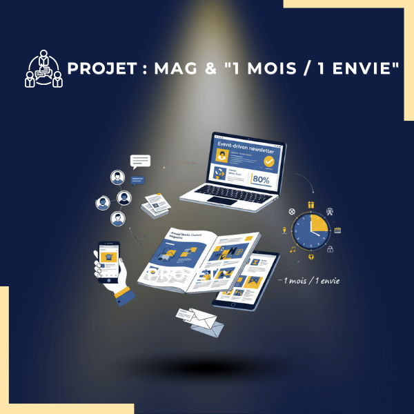 Illustration d'un pc portable, d'un mag, d'un telephone